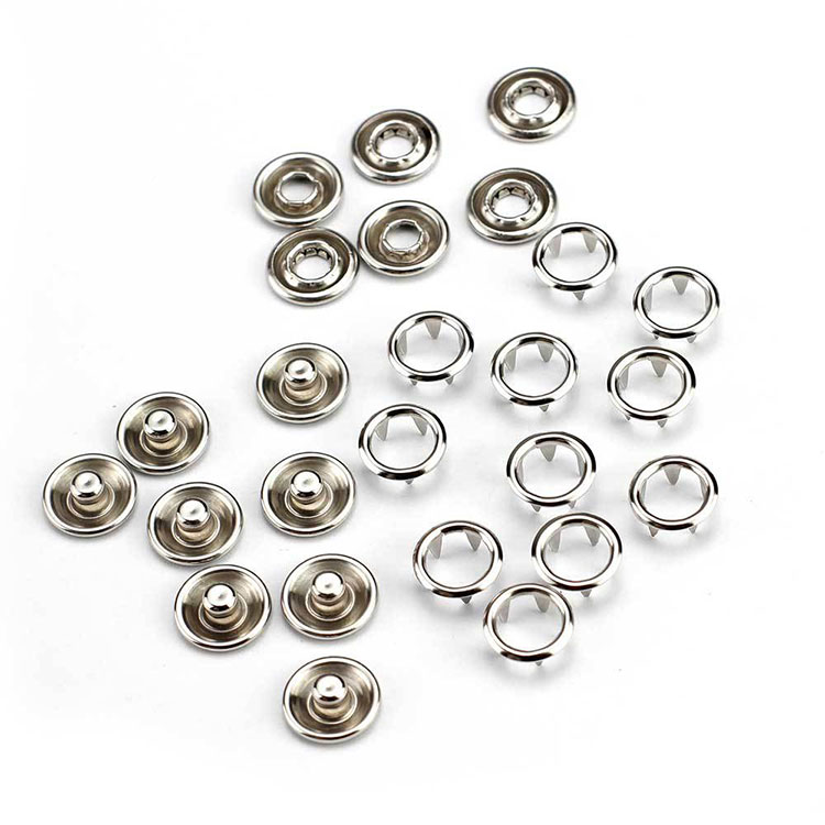 Steel Prong Snap Button - Firm Fastening, Rustproof & Skin-friendly for all Indus Use